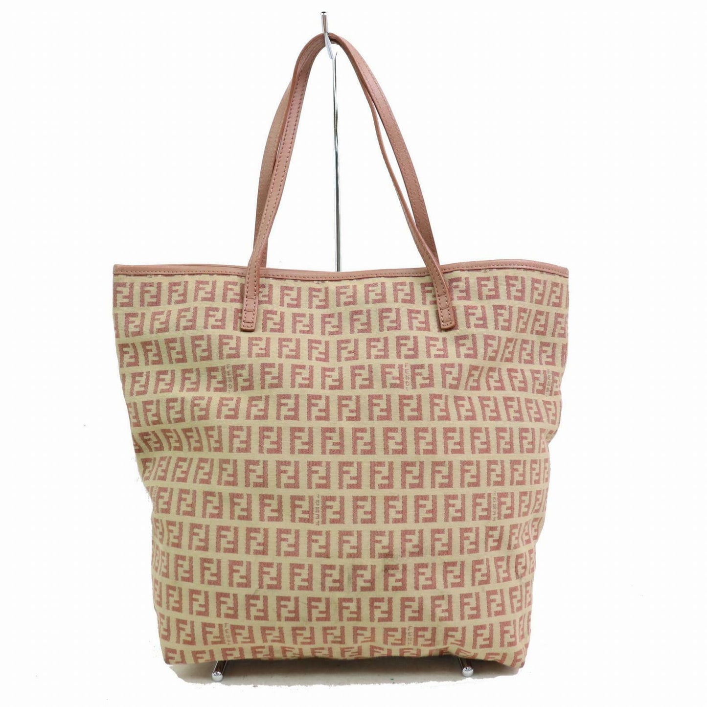 Indistinguishable  Fendi Tote Bag Pink Canvas (SHC1-14346)