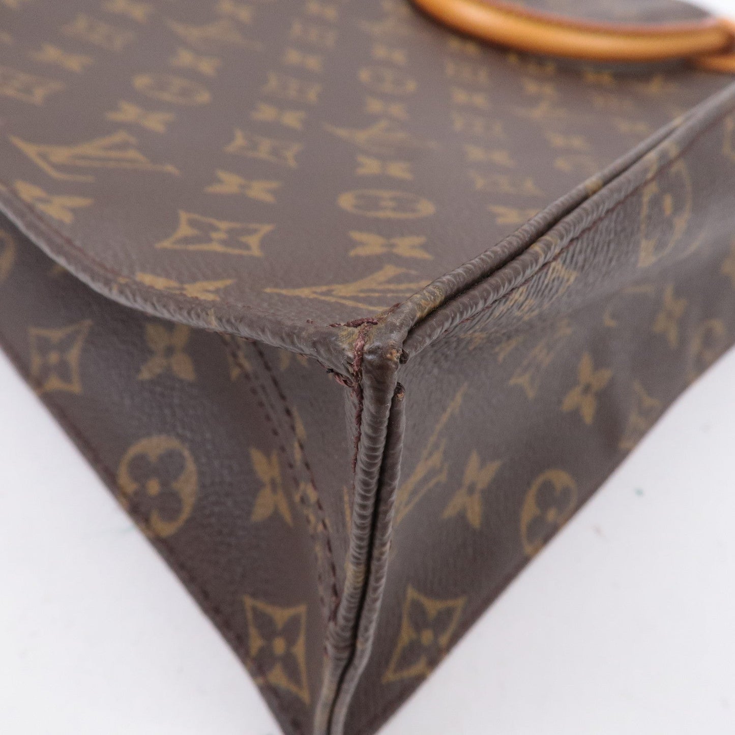 Louis Vuitton Monogram Sac Plat Hand Bag Tote Bag M51140