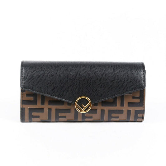 Fendi Bag Zucca Wallet on Chain Brown FF Leather Crossbody