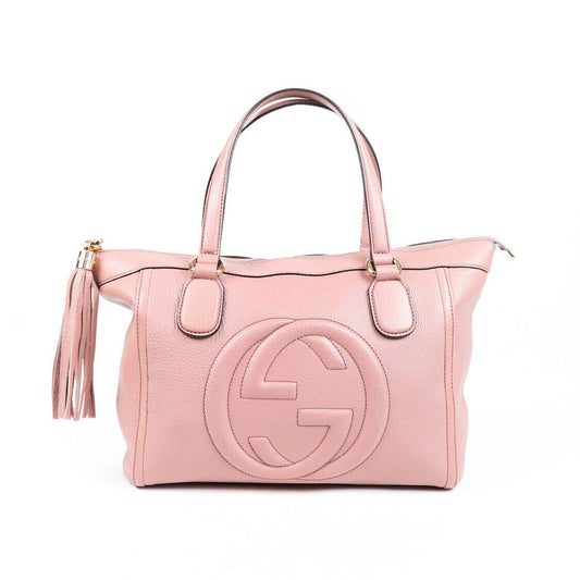 Gucci Soho Large Tote Bag GG Leather