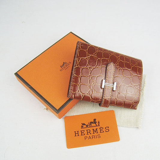 Hermes Wallet H006 Ladies Crocodile