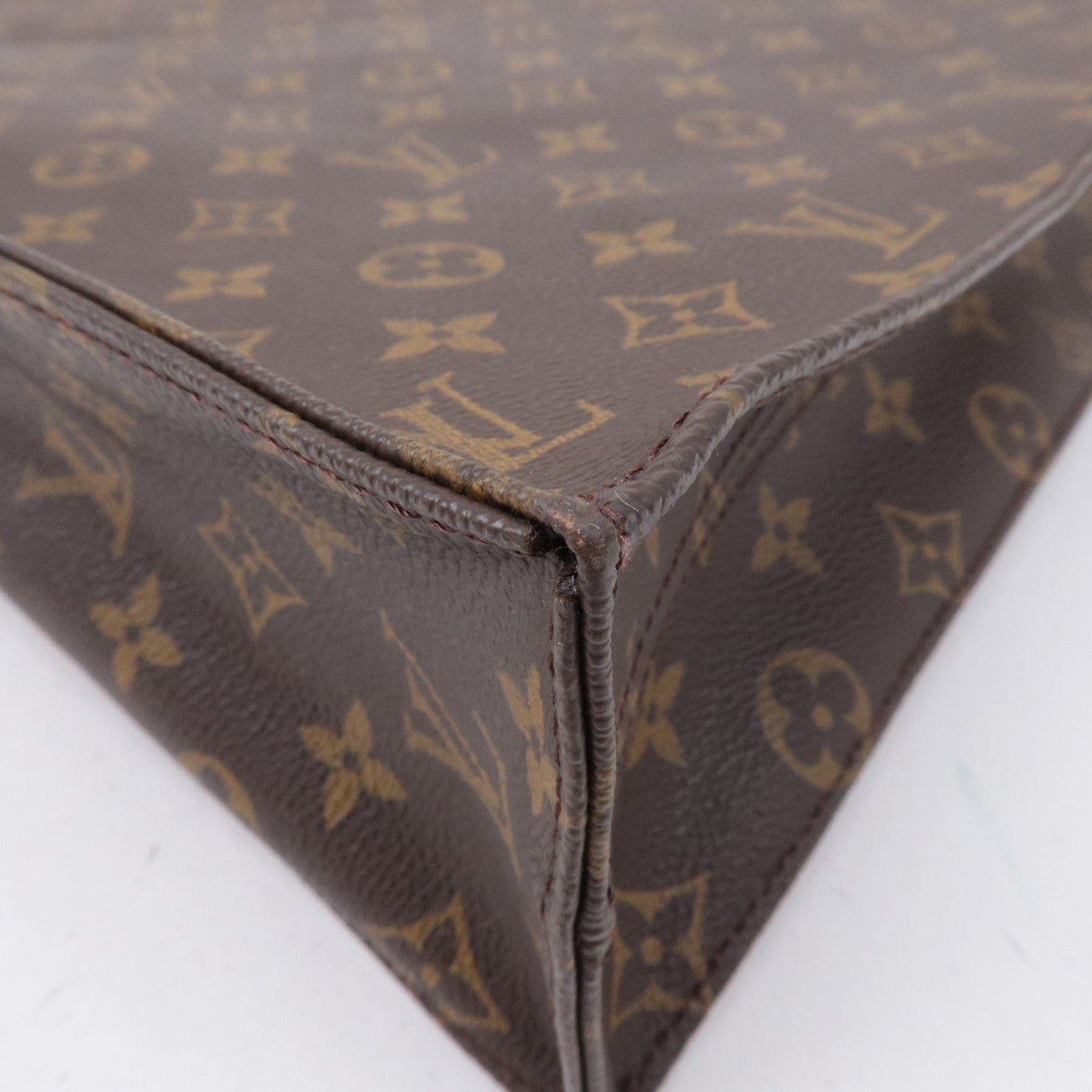 Louis Vuitton Monogram Sac Plat Hand Bag Tote Bag M51140