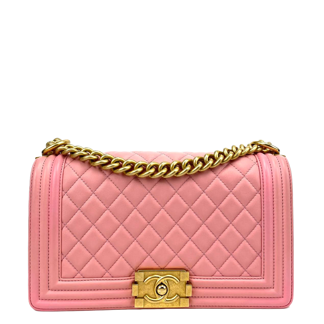 CHANEL Medium Boy Bag - Pink -OUTLET ITEM FINAL SALE