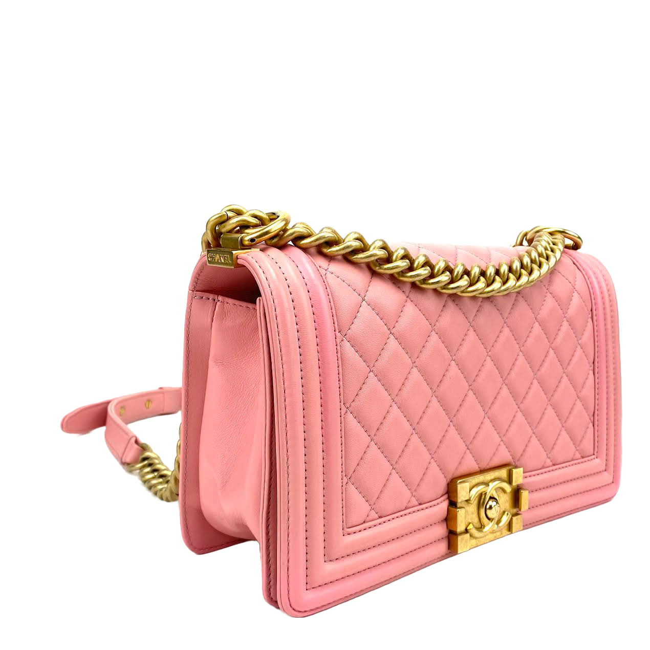 CHANEL Medium Boy Bag - Pink -OUTLET ITEM FINAL SALE