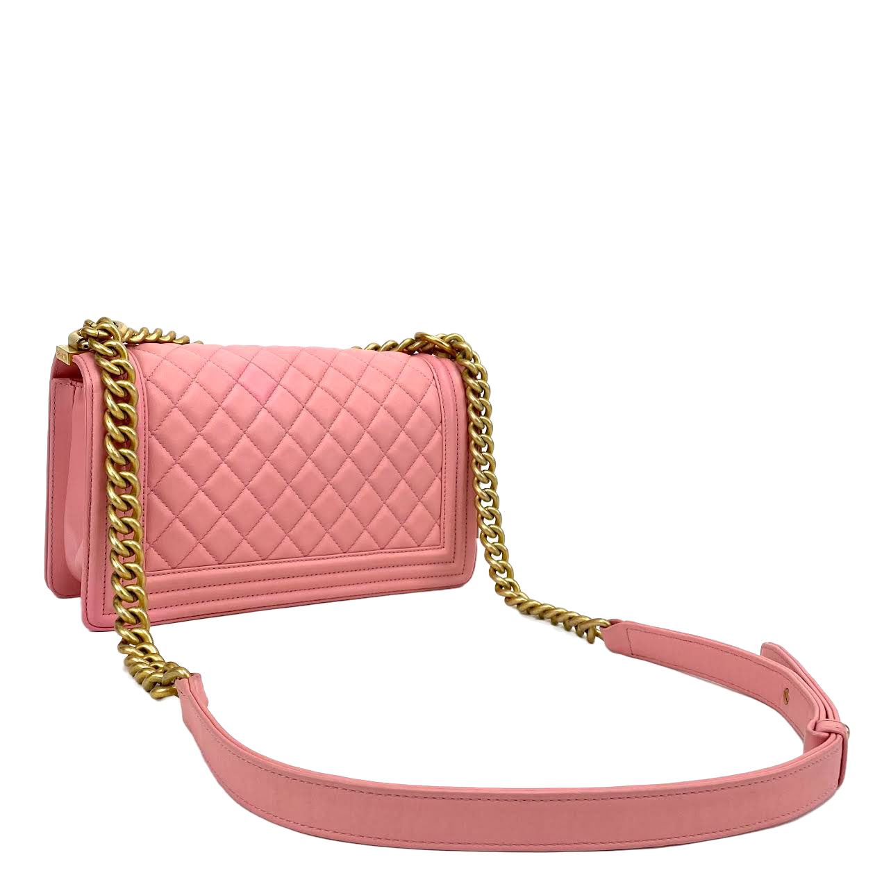 CHANEL Medium Boy Bag - Pink -OUTLET ITEM FINAL SALE