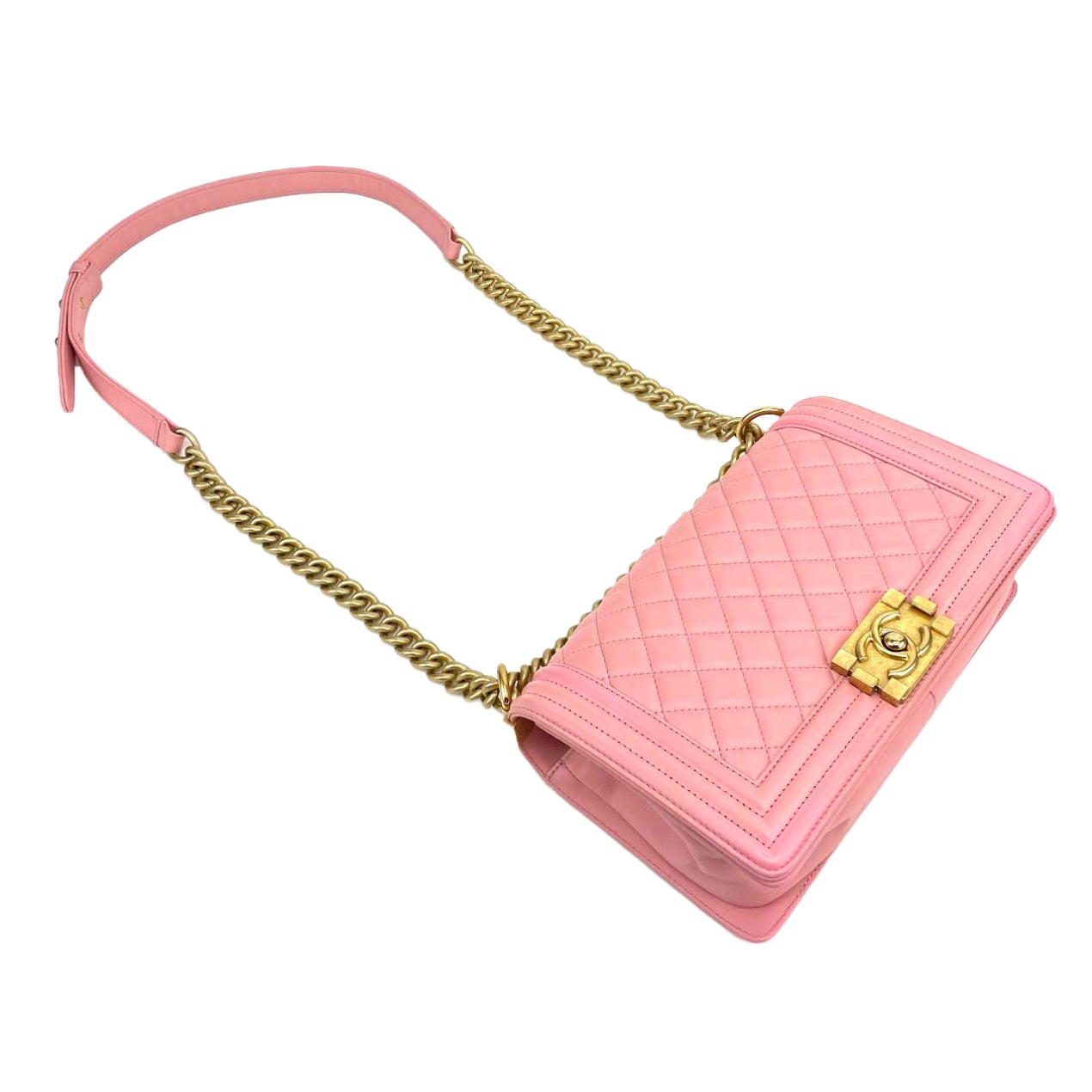 CHANEL Medium Boy Bag - Pink -OUTLET ITEM FINAL SALE