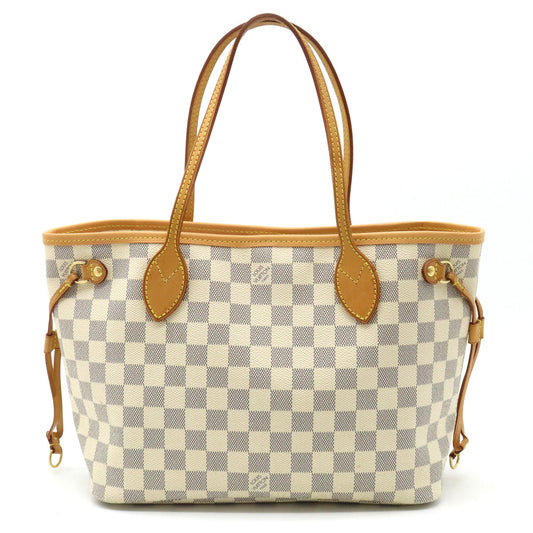 Louis Vuitton Damier Azur Neverfull PM Tote Bag N51110