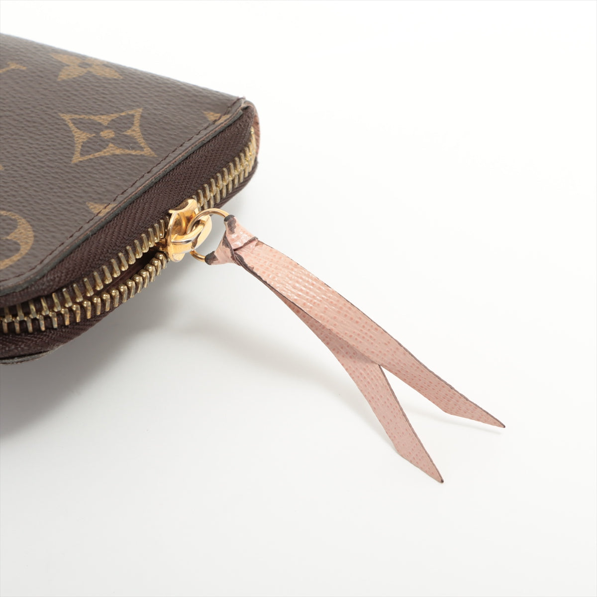 Louis Vuitton Monogram Wallet Clemence Rose Ballerine