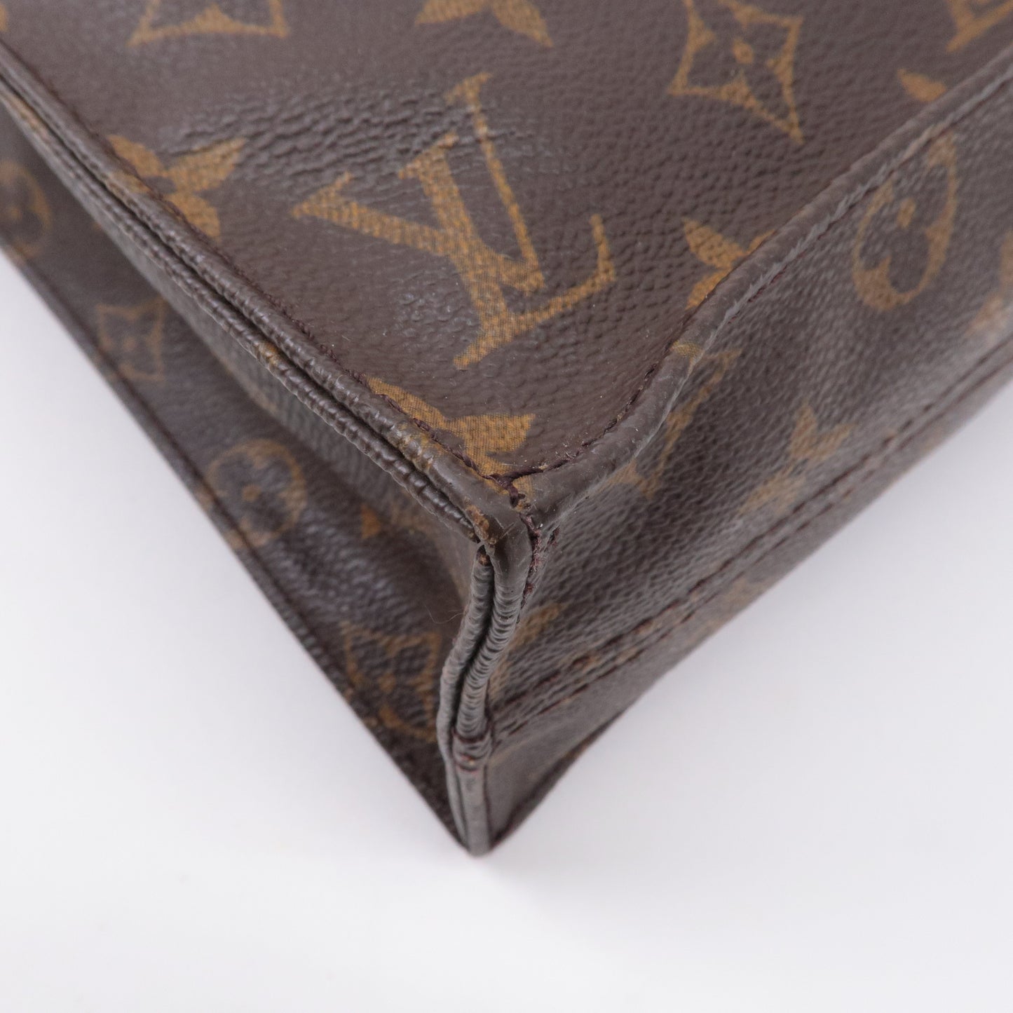 Louis Vuitton Monogram Sac Plat Hand Bag Tote Bag M51140