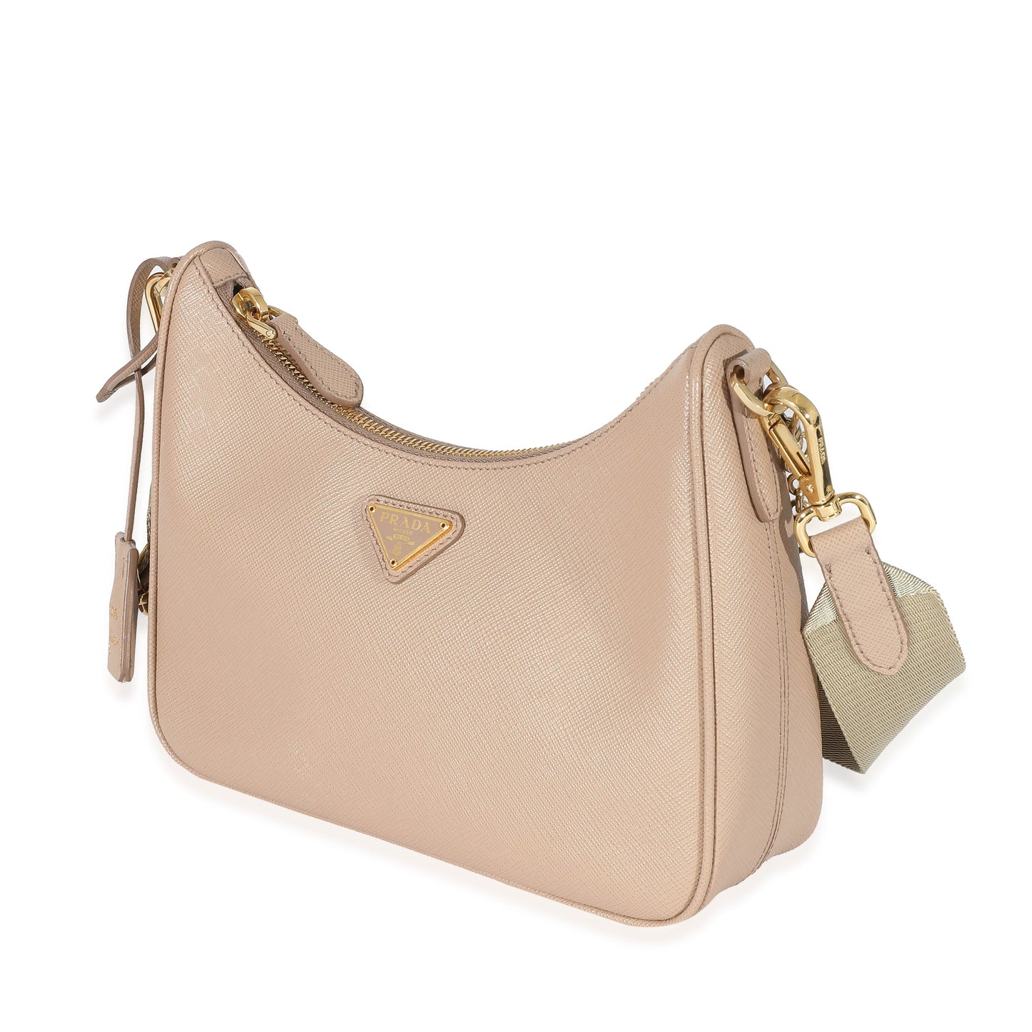 Prada Cameo Beige Saffiano Re-Edition 2005 Bag