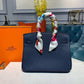 HM Birkin Dark Blue Semi Handstitched With Gold Toned Hardware For Women 30cm/11.8in