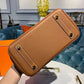 HM Birkin Brown Semi Handstitched With Gold Toned Hardware For Women 30cm/11.8in