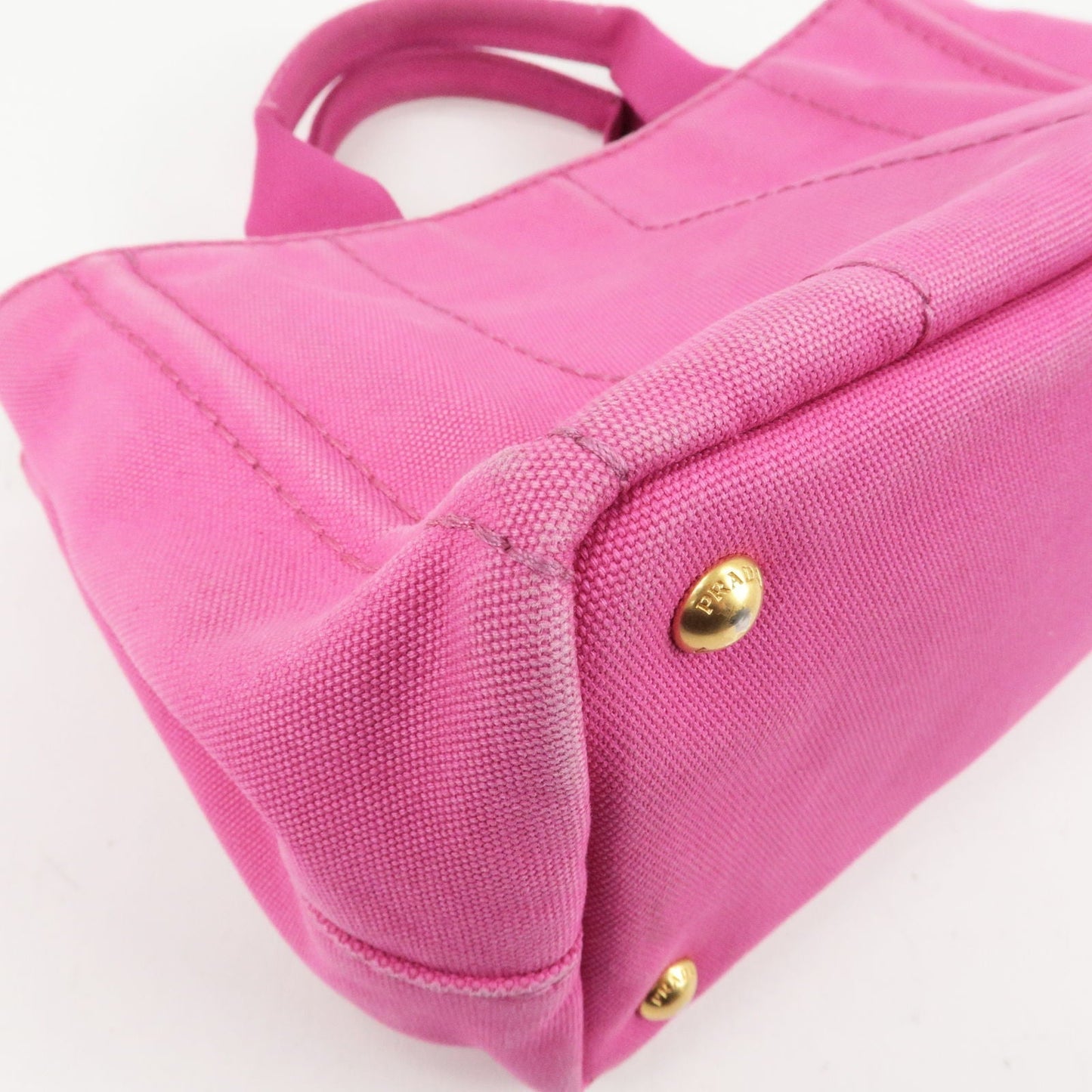 Prada Canapa Mini Canvas 2Way Bag Shoulder Bag Hand Bag Pink