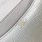 HM Constance 23 Pattern Crocodile White For Women, Handbags, Shoulder Bag 9in/23cm