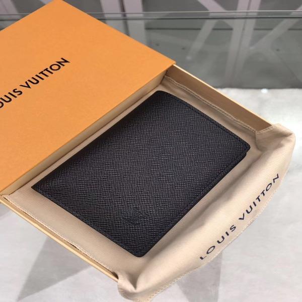 Louis Vuitton Regular Wallet Taiga Black