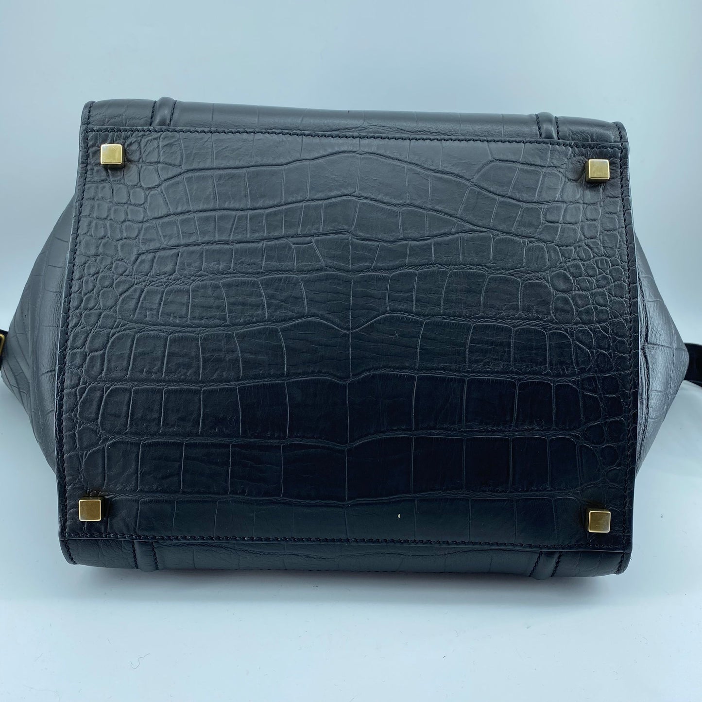 Celine Black Leather Medium Phantom Luggage Tote