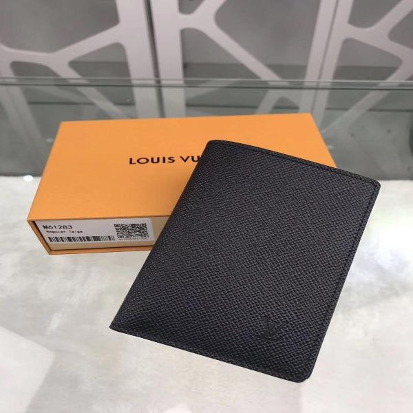 Louis Vuitton Regular Wallet Taiga Black