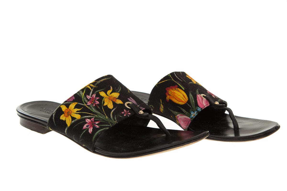 Gucci Multicolor Floral Sandals SZ 8.5