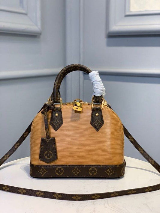 LV Alma BB Epi/Monogram Canvas Caramel For Women, Womenâ€™s Handbags, Shoulder And Crossbody Bags 9.8in/25cm LV