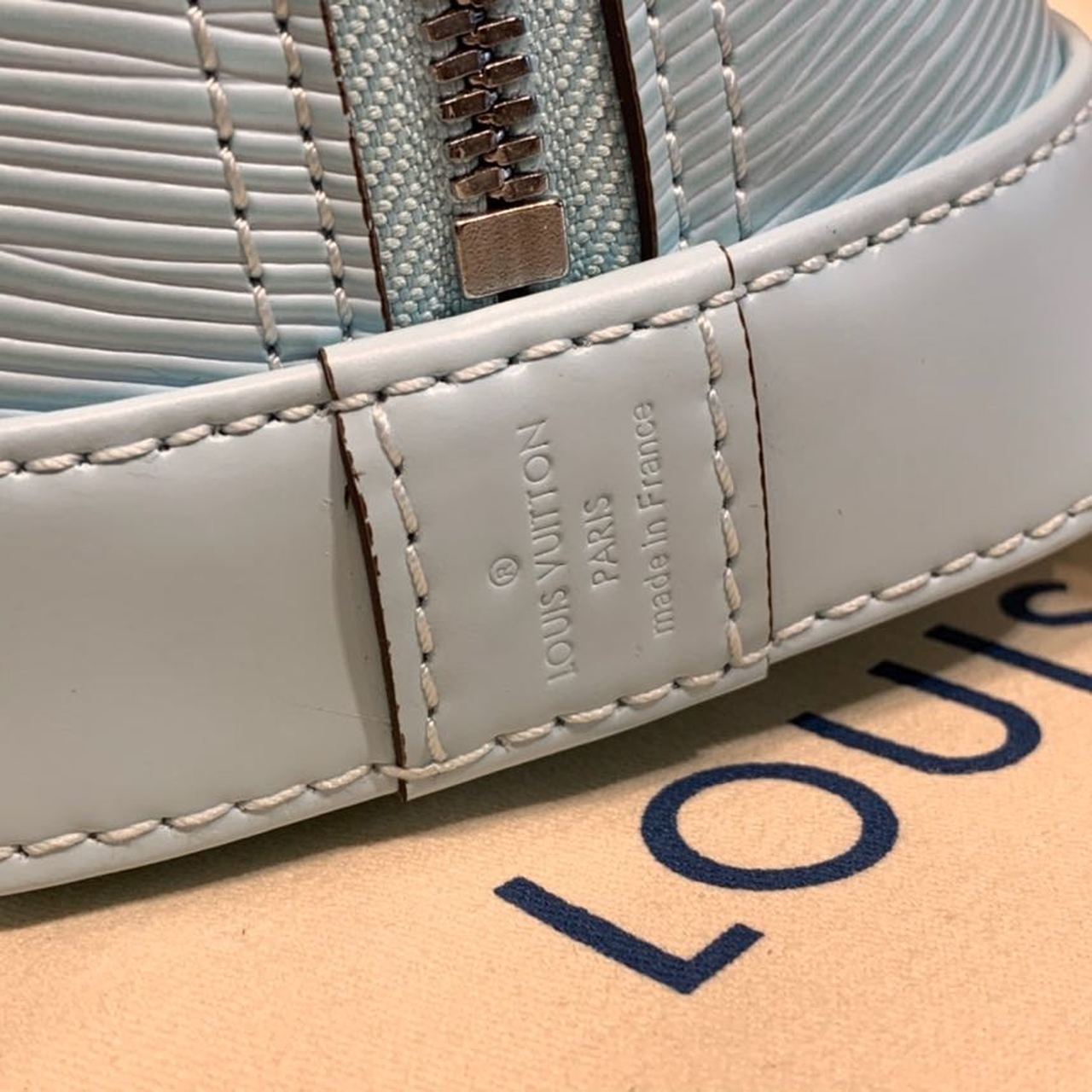 LV Alma BB Epi Seaside Blue For Women, Womenâ€™s Handbags, Shoulder And Crossbody Bags 9.2in/23.5cm LV M56206