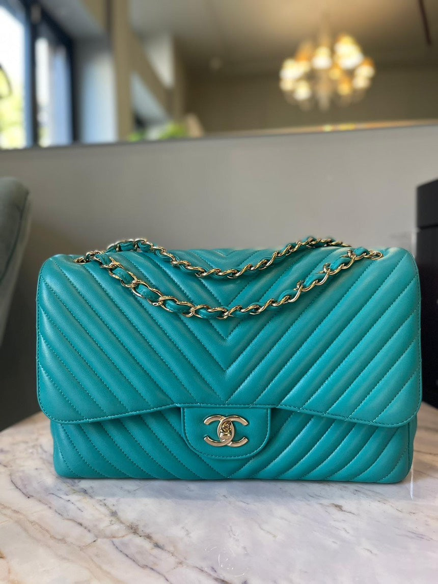 Chanel Jumbo Chevron Crossbody Bag