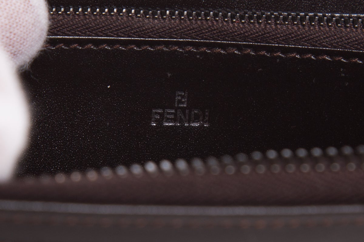 Fendi Vintage Monogram Zip Wallet