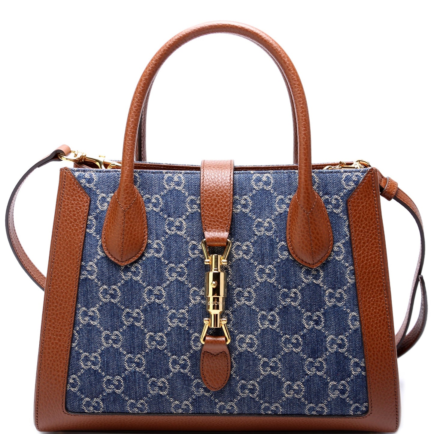 Jackie 1961 Medium Tote New Denim Gucci 649016