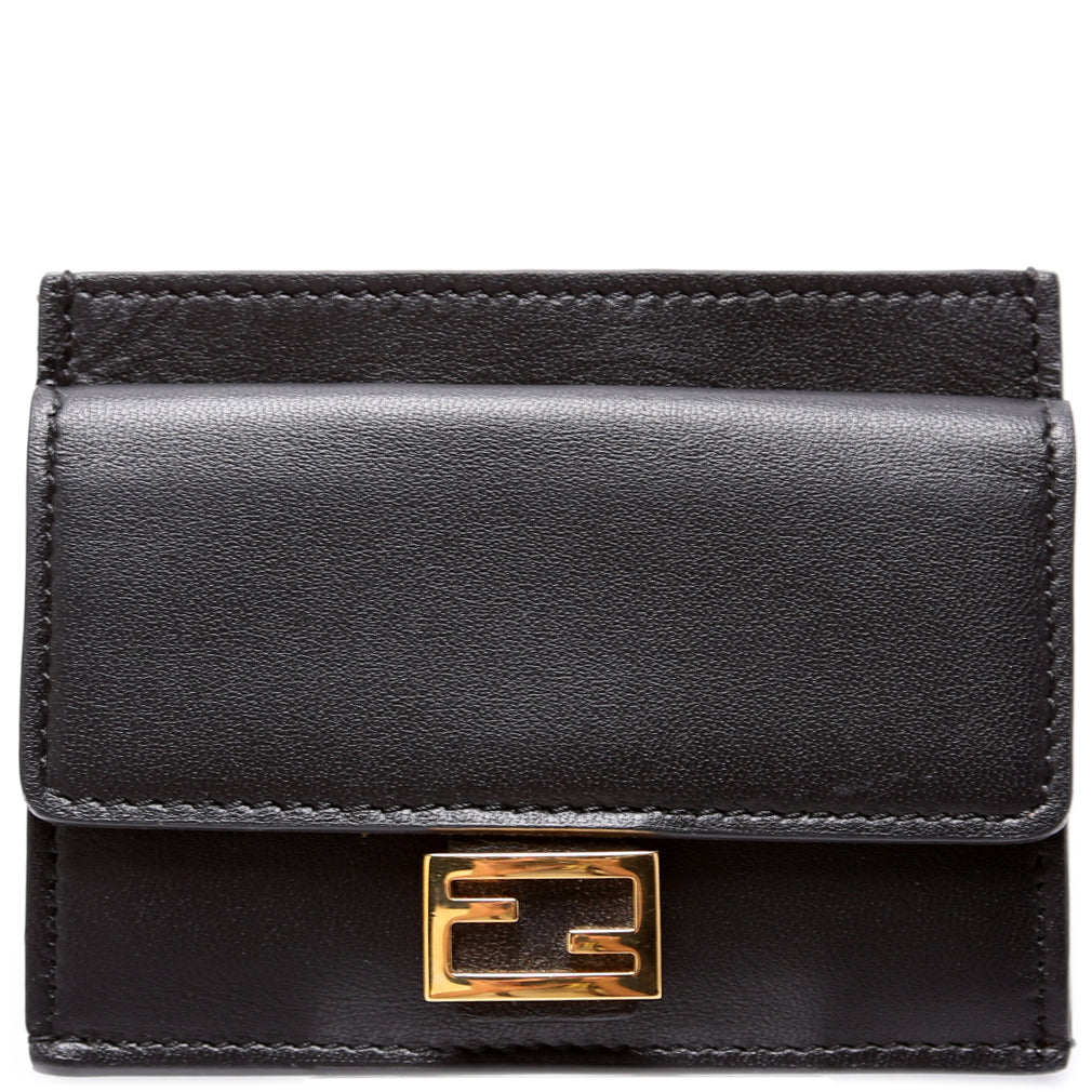 Fendi Leather Baguette Card Holder