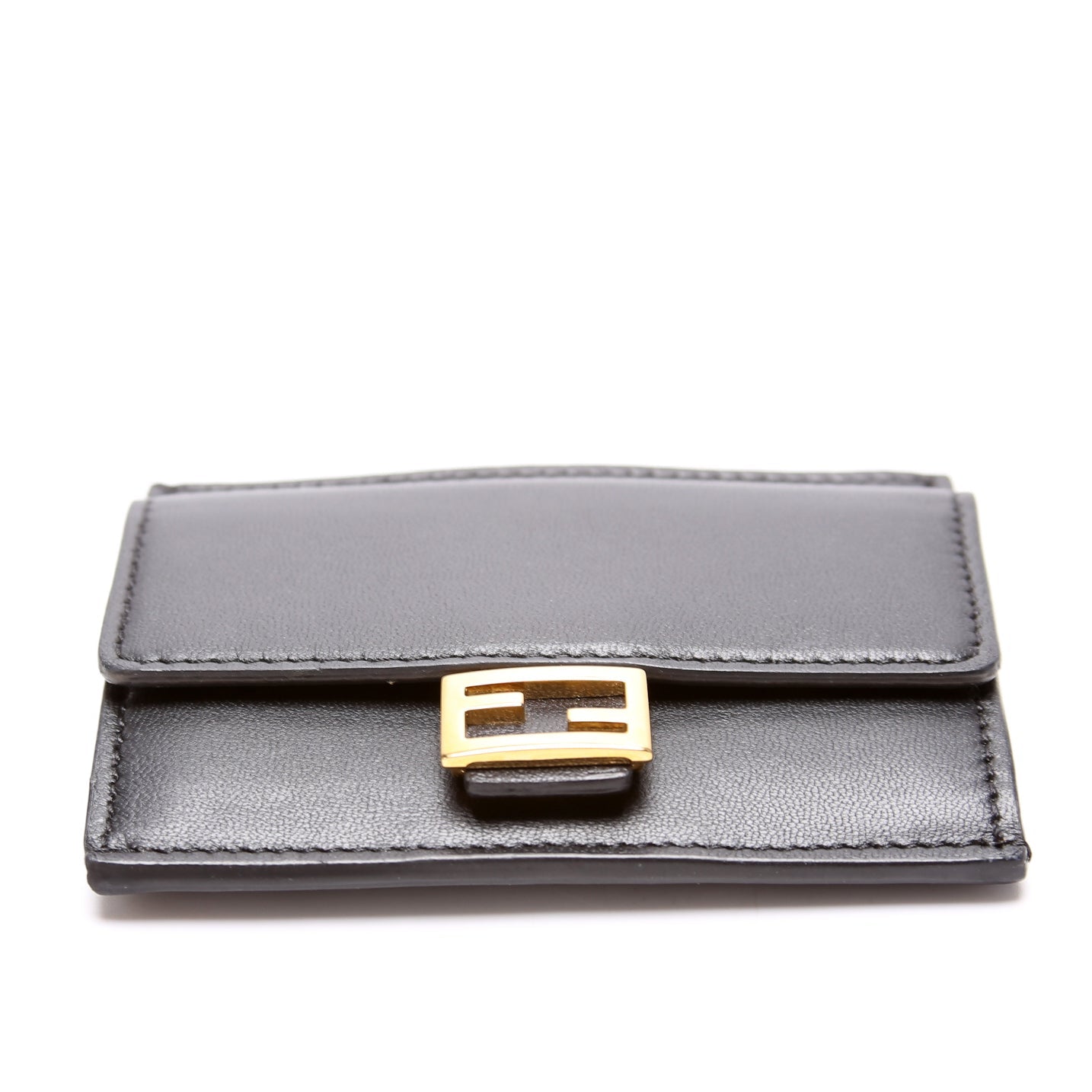 Fendi Leather Baguette Card Holder