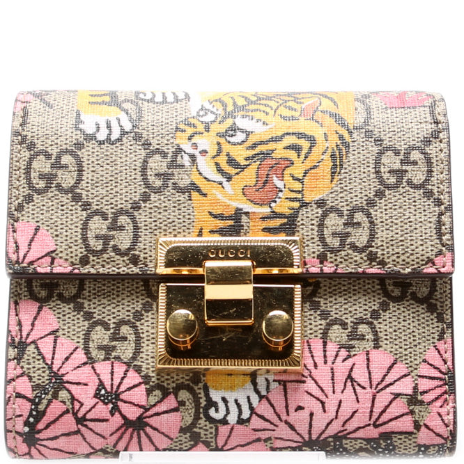 Padlock Wallet Gucci Supreme Bengal 453115