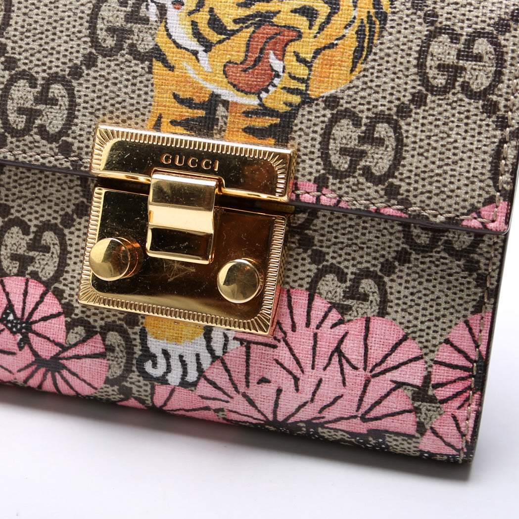 Padlock Wallet Gucci Supreme Bengal 453115