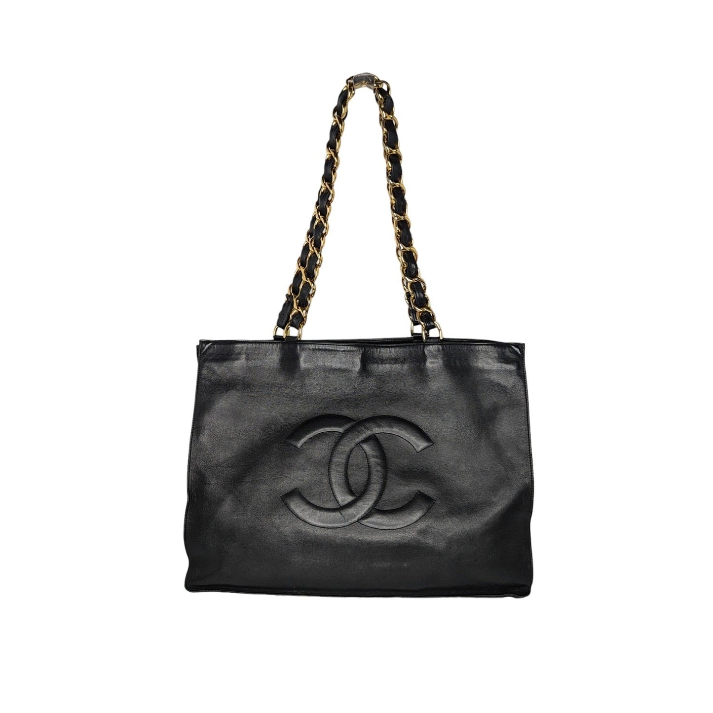 Chanel bags Vintage Calfskin CC Chain XL Shopper Tote