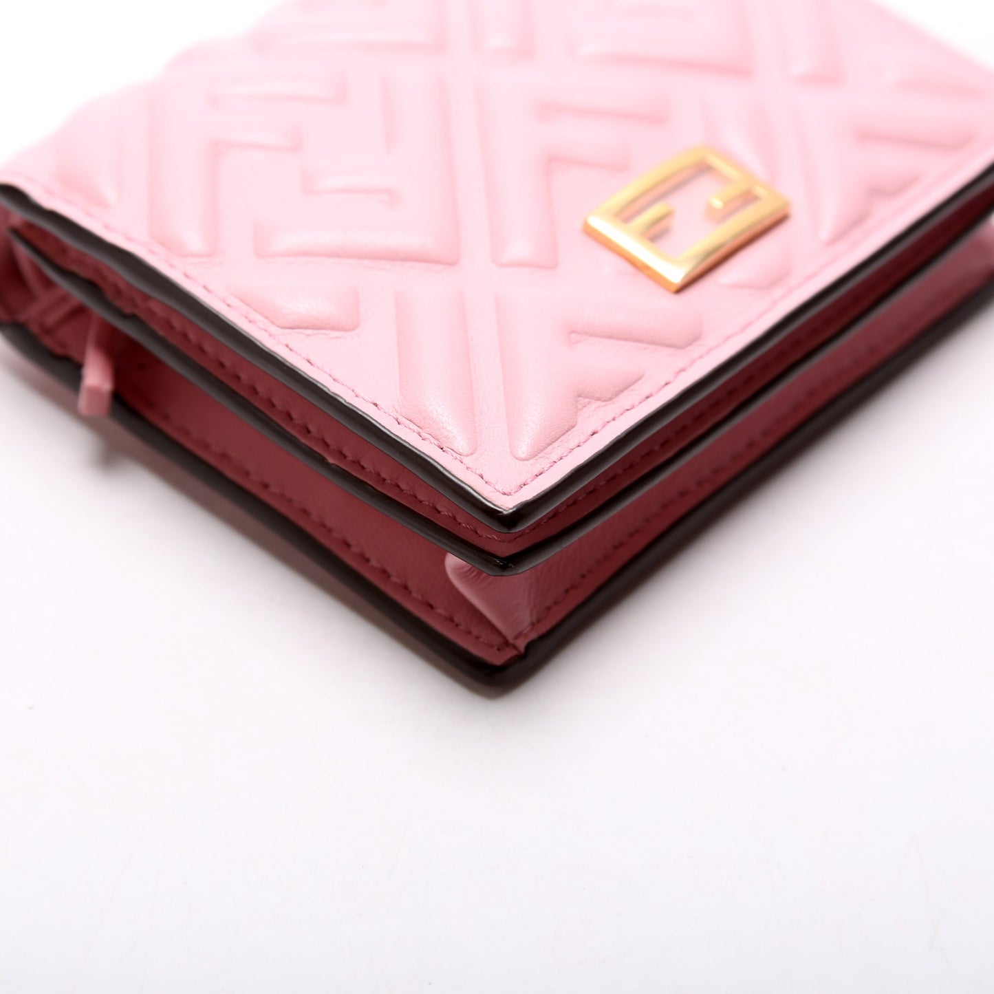 Fendi Embossed Card Holder Wallet