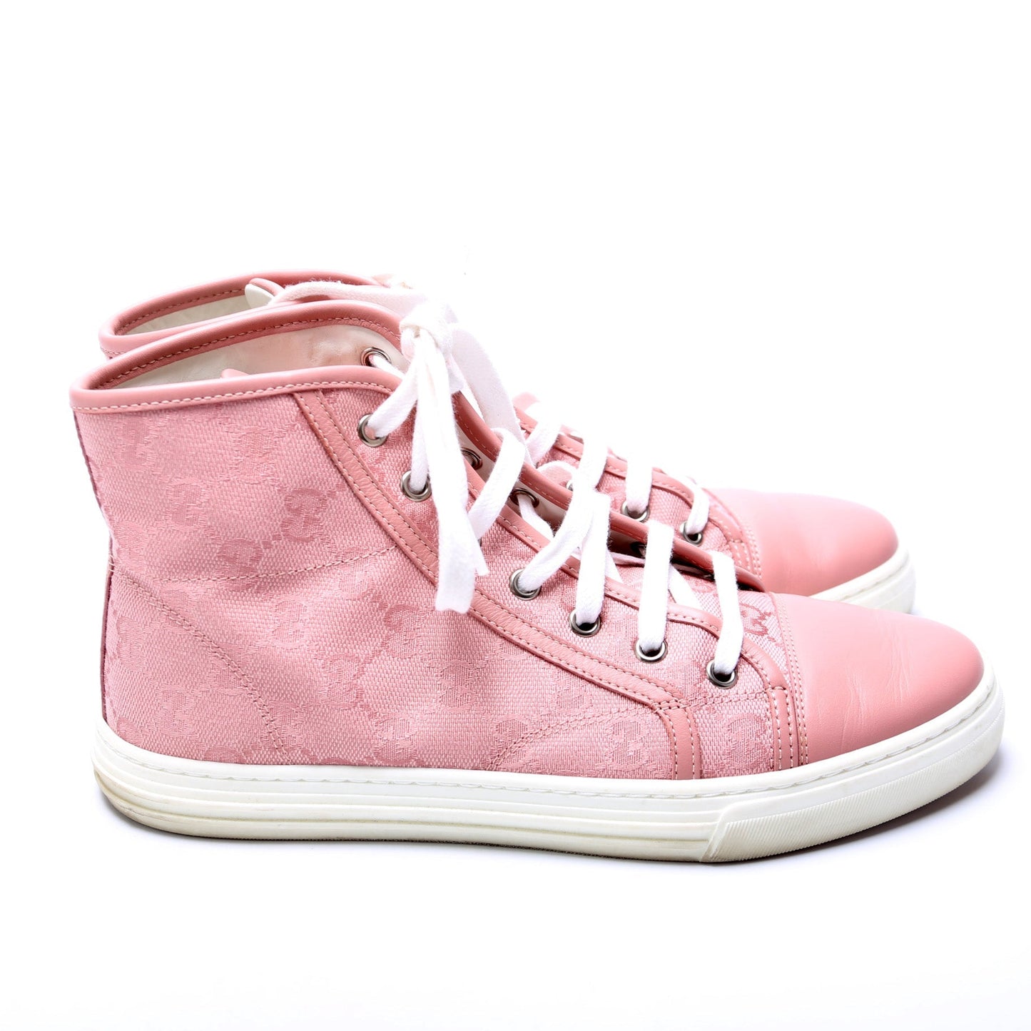 Gucci Canvas High Top Sneakers Size 38