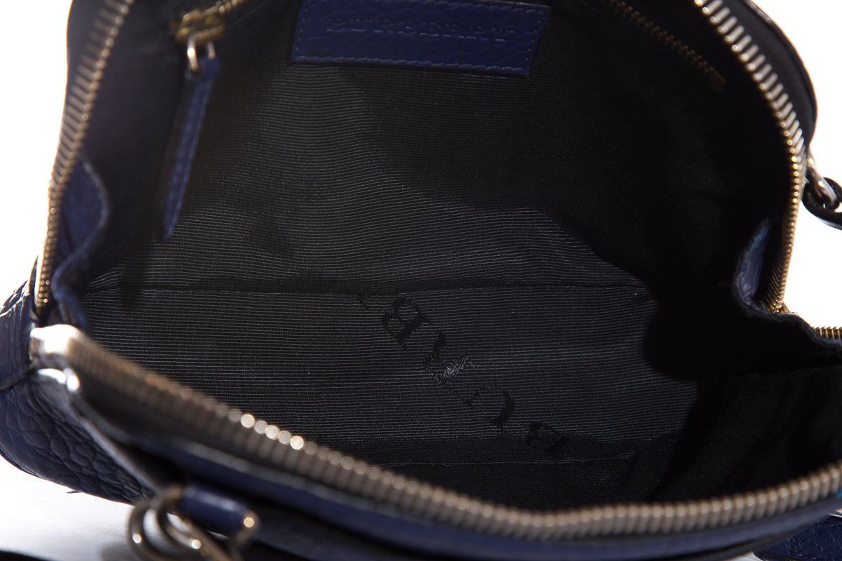 Burberry Navy Pebbled Leather Cross-Body Bag