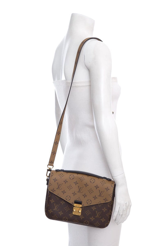 Louis Vuitton Brown Reverse Monogram Pochette Metis Cross-Body