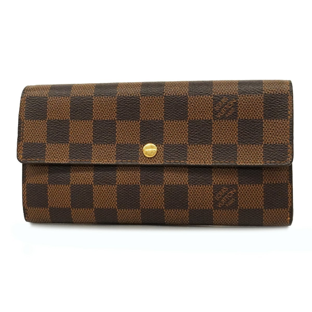 Louis Vuitton Long Wallet Damier Portomone Credit N61724