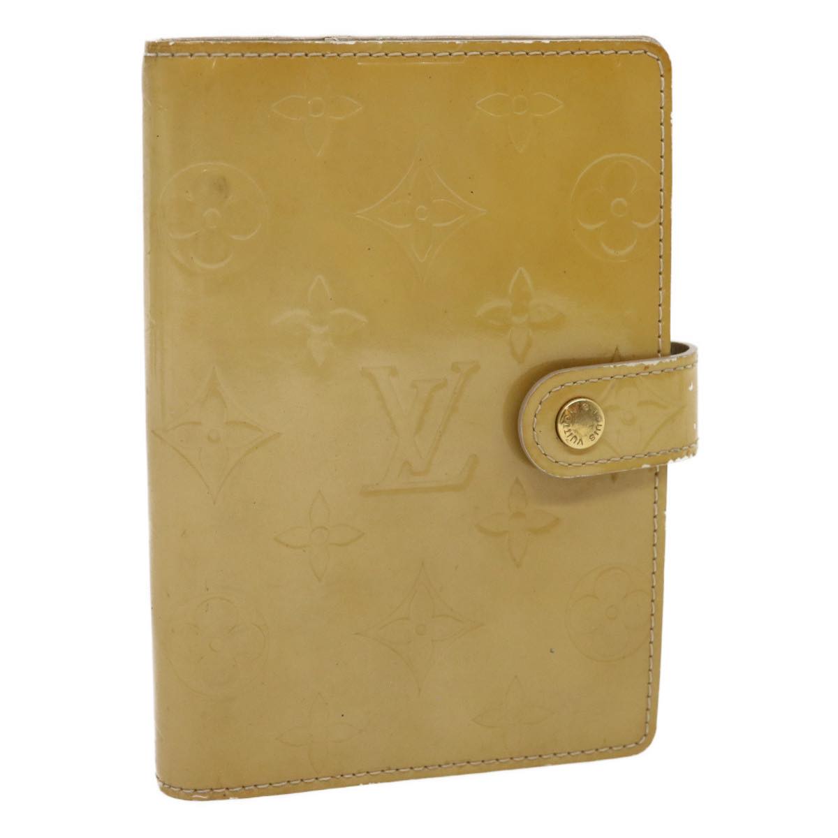 Louis Vuitton Beige Patent leather Agenda wallet accessories