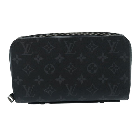 Louis Vuitton Black Canvas Zippy XL wallet accessories