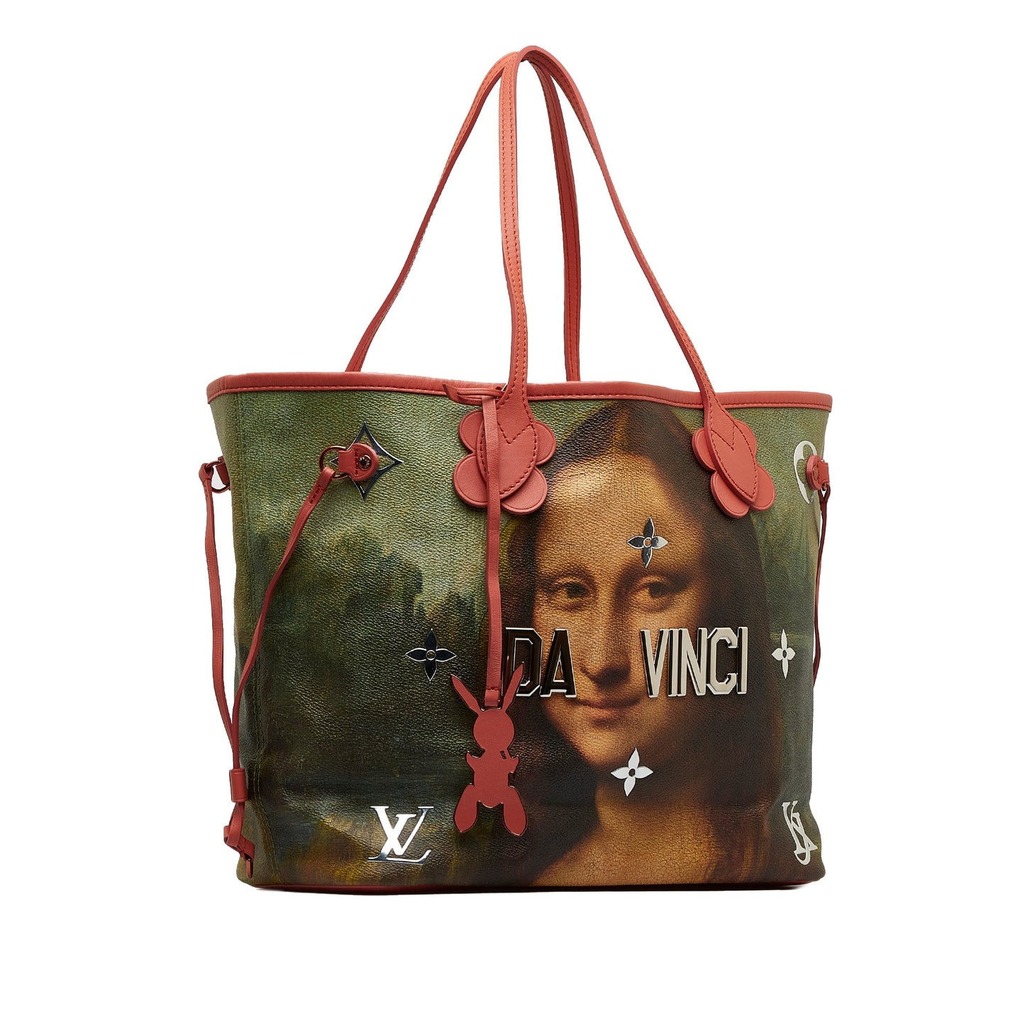 LOUIS VUITTON 2017 Masters Collection Neverfull Jeff Koons Da Vinci MM Tote Bag