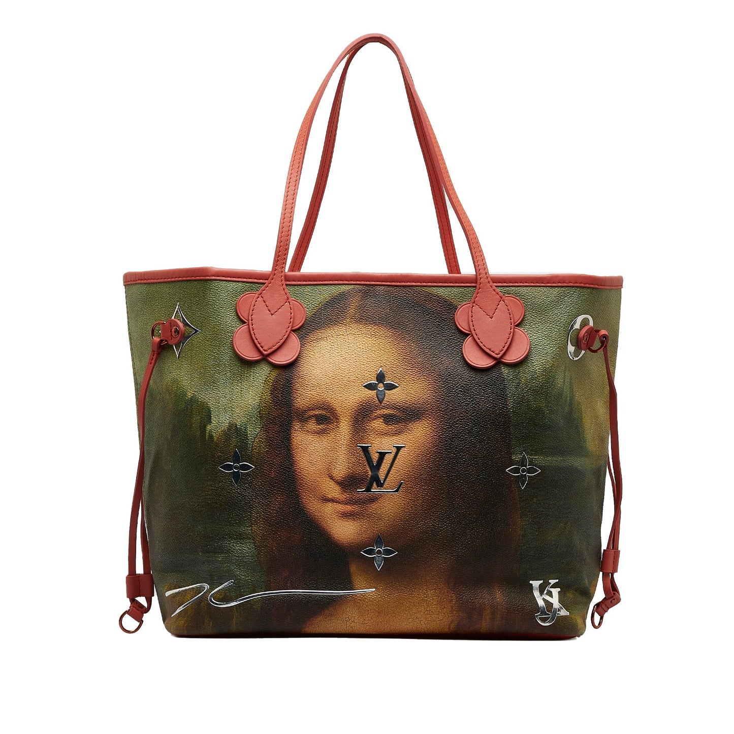 LOUIS VUITTON 2017 Masters Collection Neverfull Jeff Koons Da Vinci MM Tote Bag