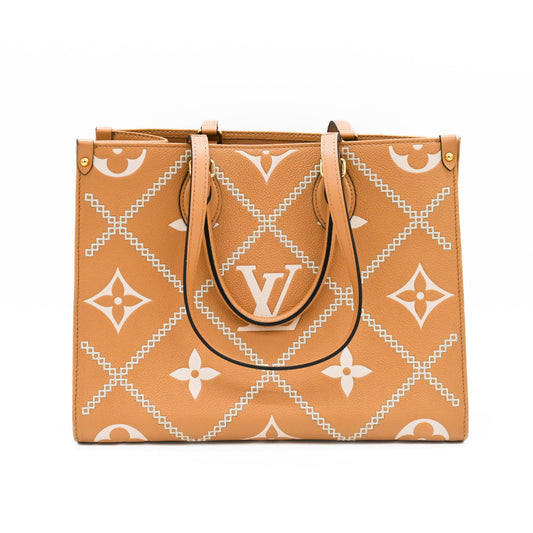 Louis Vuitton OnTheGo Monogram Empreinte Giant Broderies MM Tote Bag