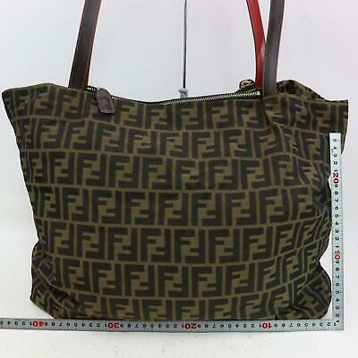 Indistinguishable  Fendi Tote Bag Brown Zukka Canvas