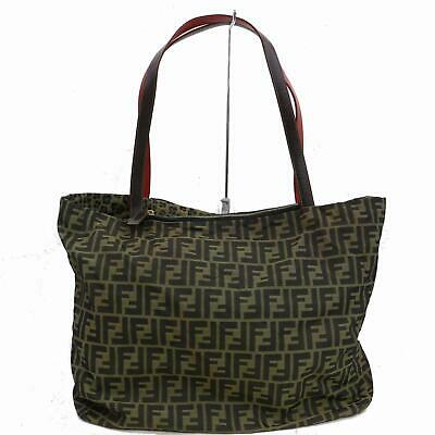 Indistinguishable  Fendi Tote Bag Brown Zukka Canvas