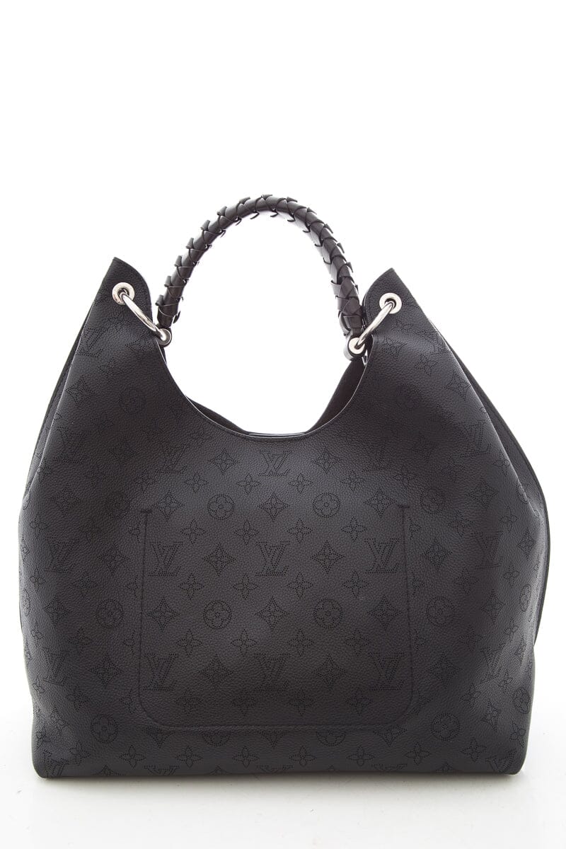 Louis Vuitton Black Monogram Mahina Hobo Handbag