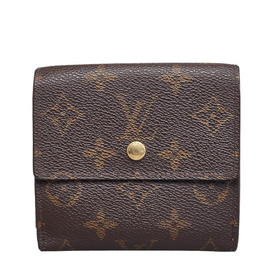 Louis Vuitton Monograms Portmoney Vie Cult Credy Three Folded Wallet M61652 Brown PVC Leather  Louis Vuitton