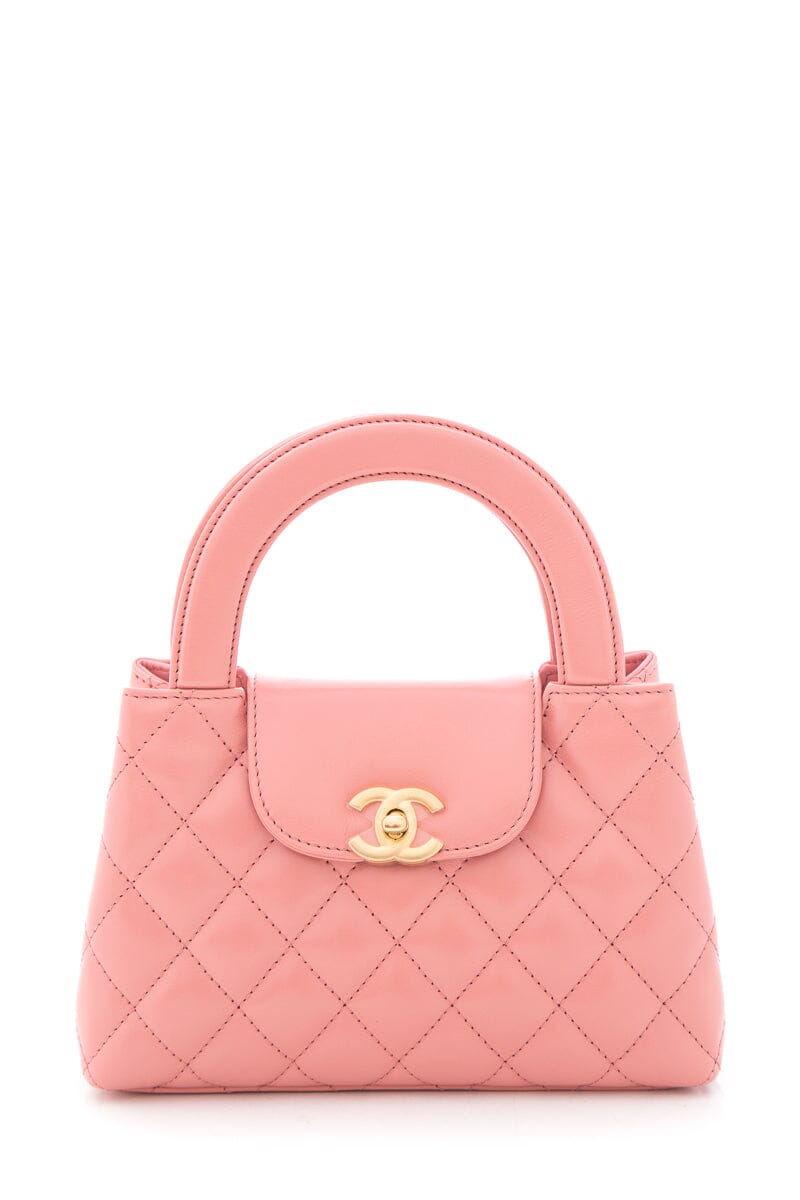 Chanel 2023 Pink Calfskin Small Kelly Shopper