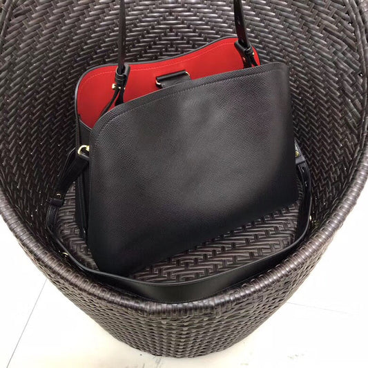 Prada Matinee Tote Bag In Black Saffiano Leather