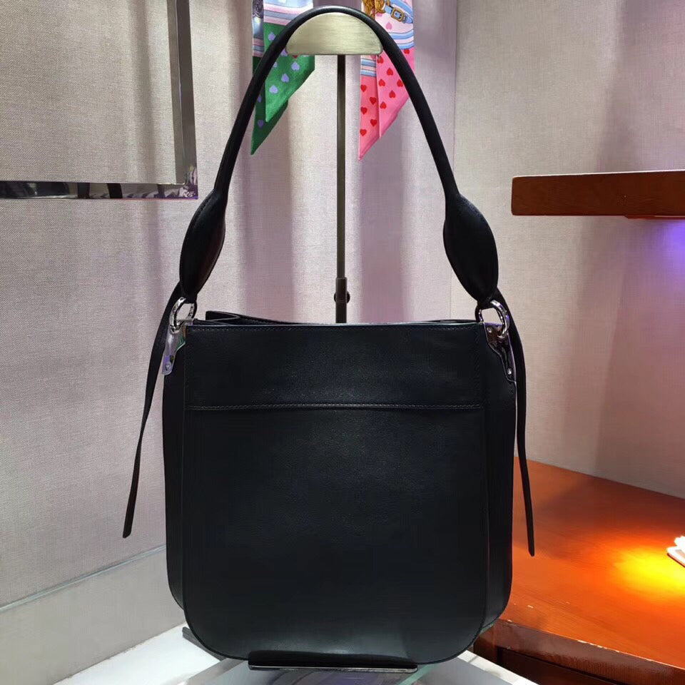 Prada Margit Shoulder Bag In Black Calfskin