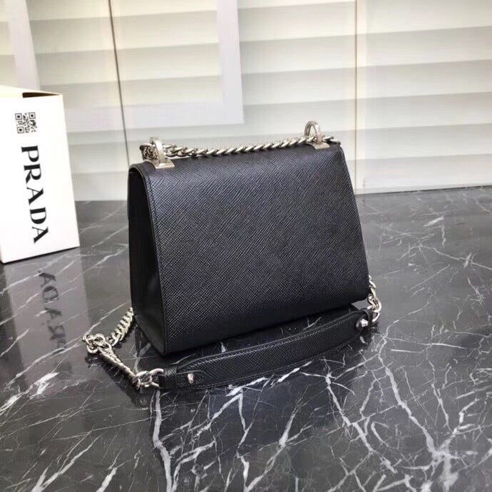 Prada So Black Monochrome Flap Bag